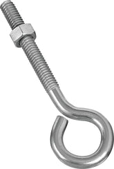 National Hardware N221-572 Eye Bolt, 1/4-20 Thread, 0.87 in L Thread, 0.56 in ID Dia Eye, 1.02 in L Shank